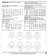 McCall’s Jacket Sewing Pattern M7513