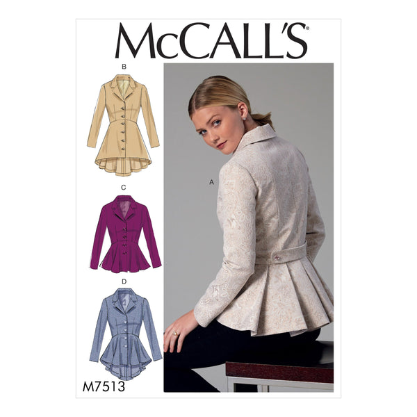 McCall’s Jacket Sewing Pattern M7513