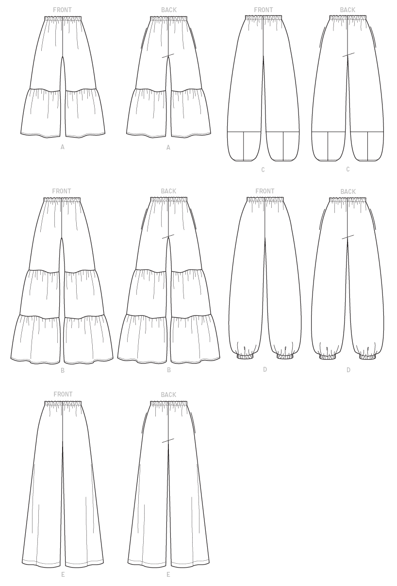 McCall’s Pants Sewing Pattern M7576