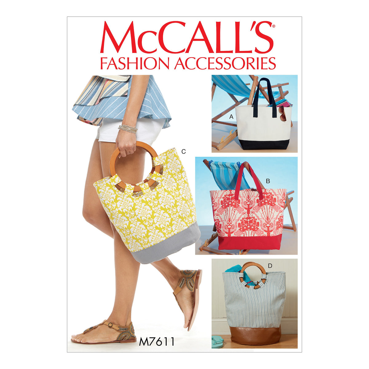 McCall’s Totes&Bags Sewing Pattern M7611