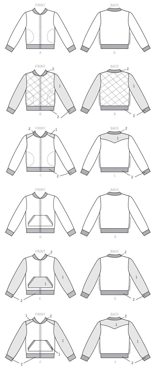 McCall’s Jacket Sewing Pattern M7619