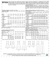 McCall’s Dress Sewing Pattern M7626