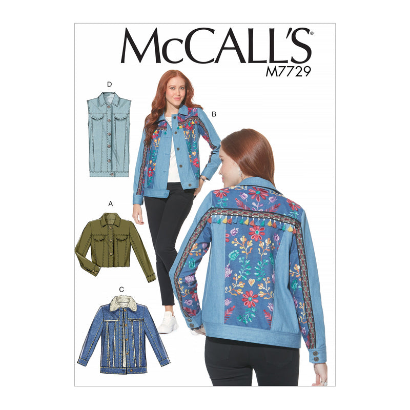 McCall’s Jacket Sewing Pattern M7729