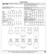 McCall’s Dress Sewing Pattern M7739