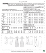 McCall’s Dress Sewing Pattern M7745