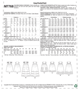 McCall’s Dress Sewing Pattern M7768