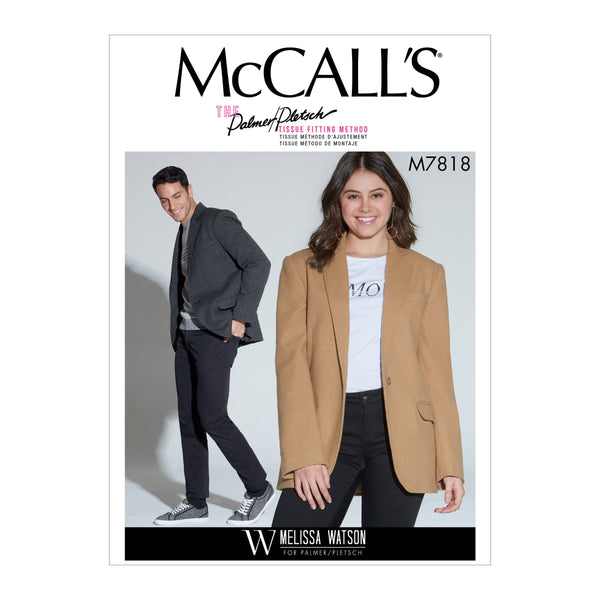 McCall’s Jacket Sewing Pattern M7818