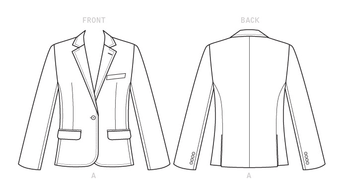 McCall’s Jacket Sewing Pattern M7818