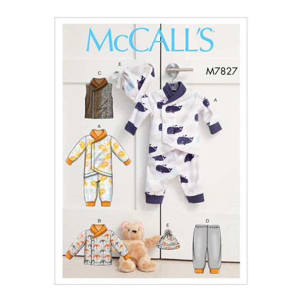 McCall’s Baby Sportswear Sewing Pattern M7827