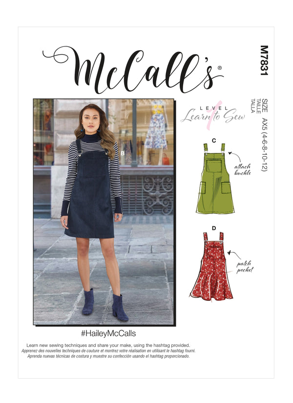 McCall’s Misses Dress Sewing Pattern M7831