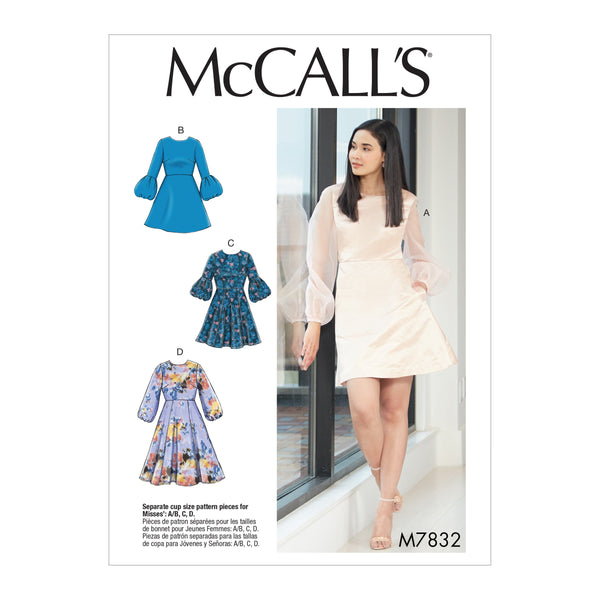 McCall’s Misses Dress Sewing Pattern M7832