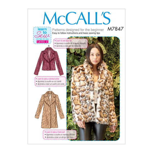 McCall’s Misses Outerwear Sewing Pattern M7847