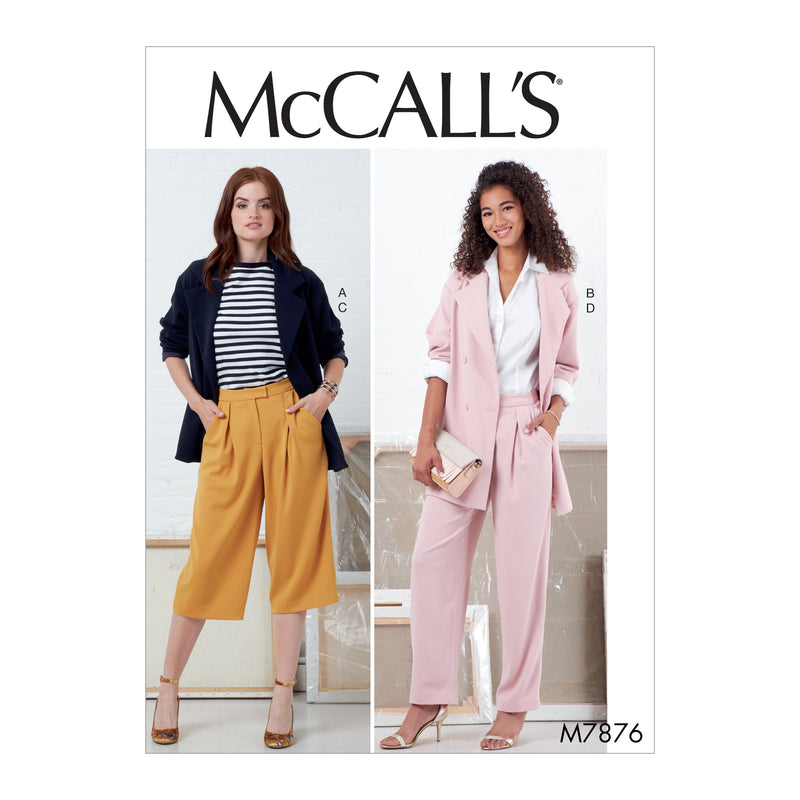 McCall’s Misses Sportswear Sewing Pattern M7876