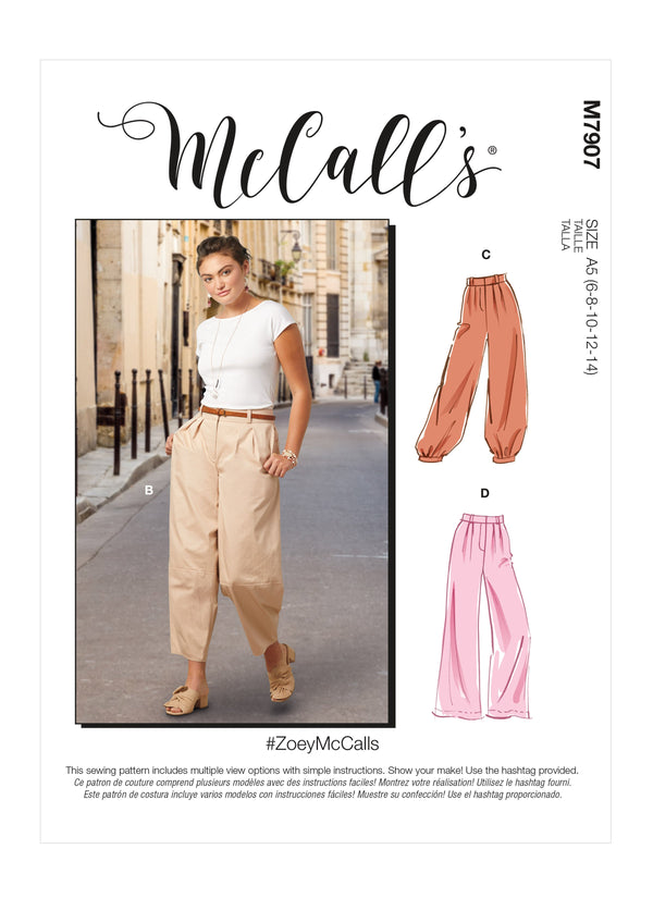 McCall’s Misses Skirt / Pants Sewing Pattern M7907