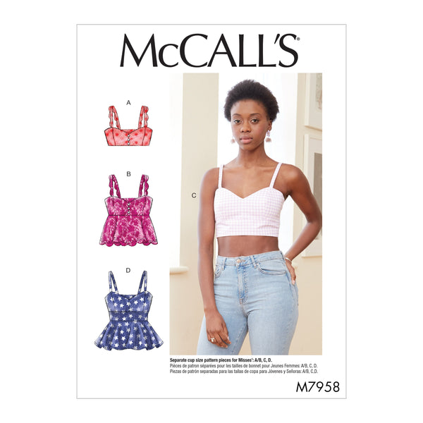 McCall’s Misses Top / Vest Sewing Pattern M7958