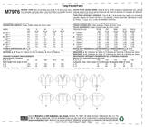 McCall’s Misses Tops Sewing Pattern M7976