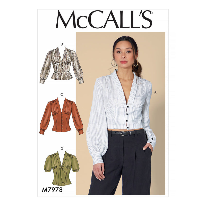 McCall’s Misses Tops Sewing Pattern M7978