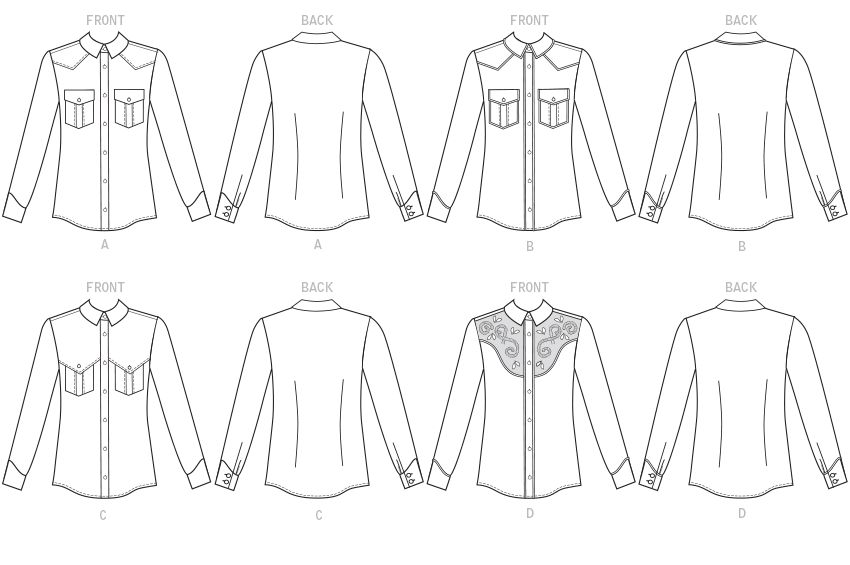 McCall’s Unisex Shirts Sewing Pattern M7980