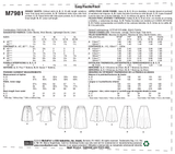 McCall’s Misses Skirts Sewing Pattern M7981