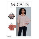 McCall’s Misses Tops Sewing Pattern M8001