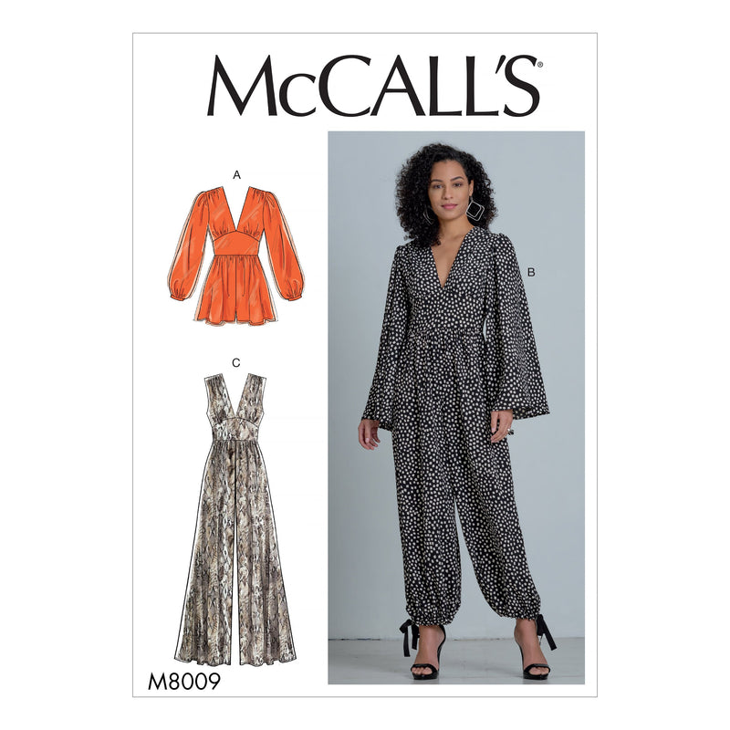 McCall’s Misses Sportswear Sewing Pattern M8009