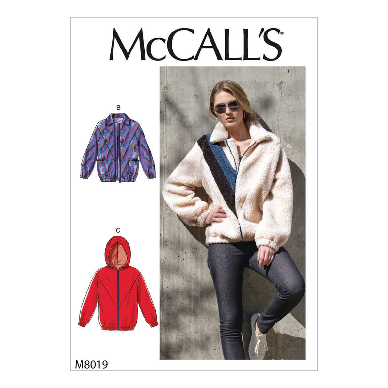 McCall’s Misses Jacket Sewing Pattern M8019