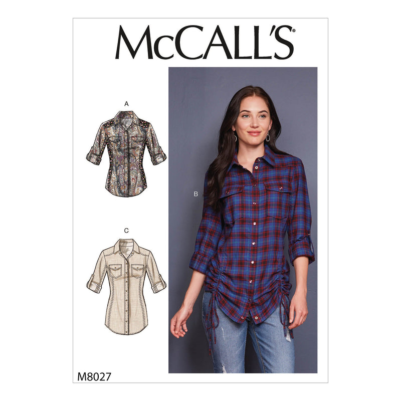 McCall’s Misses Tops Sewing Pattern M8027