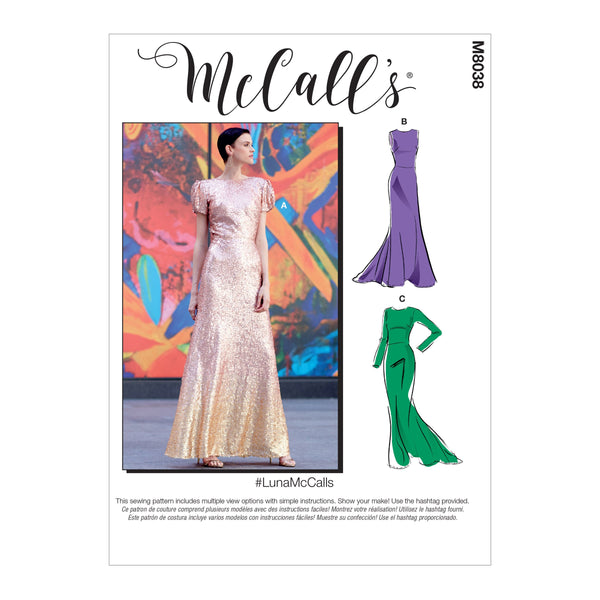 McCall’s Misses Plus Spec Occ Sewing Pattern M8038