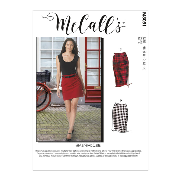 McCall’s Misses Skirt / Pants Sewing Pattern M8051