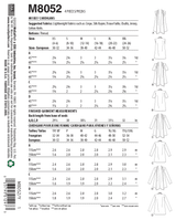 McCall’s Misses Top / Vest Sewing Pattern M8052