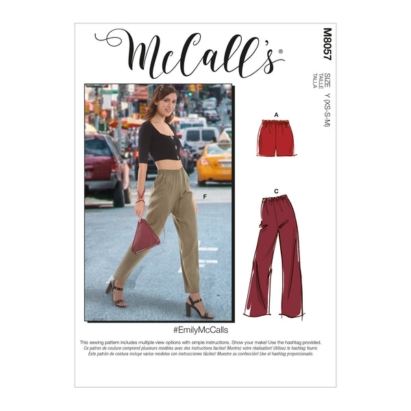McCall’s Misses Skirt / Pants Sewing Pattern M8057