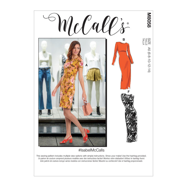 McCall’s Misses Dress Sewing Pattern M8058