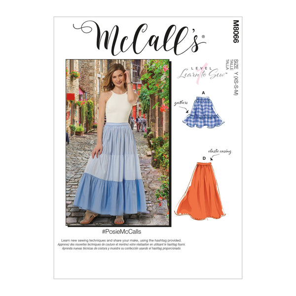 McCall’s Misses Skirt / Pants Sewing Pattern M8066