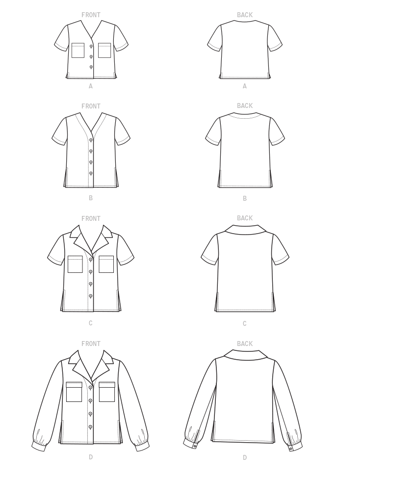 McCall’s Misses Top / Vest Sewing Pattern M8067
