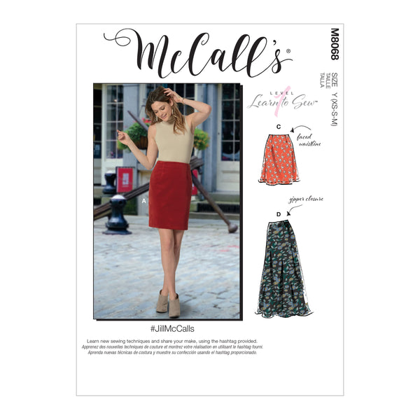 McCall’s Misses Skirt / Pants Sewing Pattern M8068