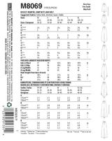 McCall’s Misses Sportswear Sewing Pattern M8069