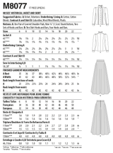 McCall’s Misses Costume Sewing Pattern M8077