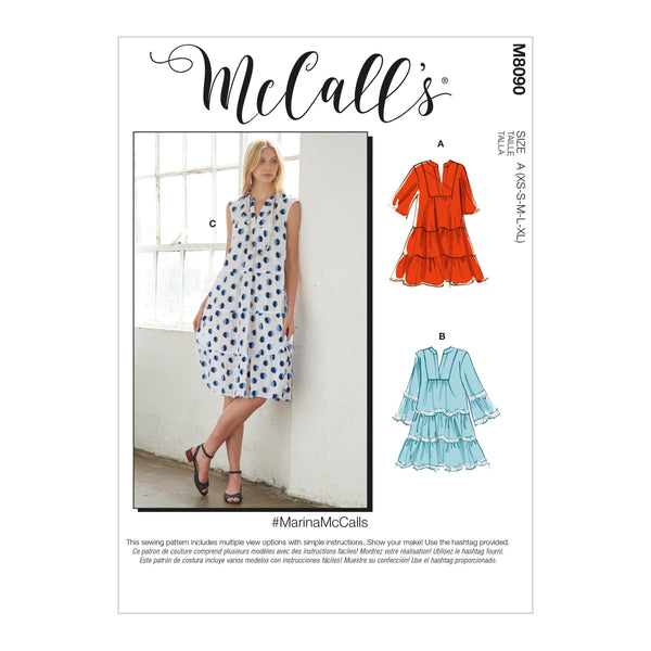 McCall’s Misses Dress Sewing Pattern M8090