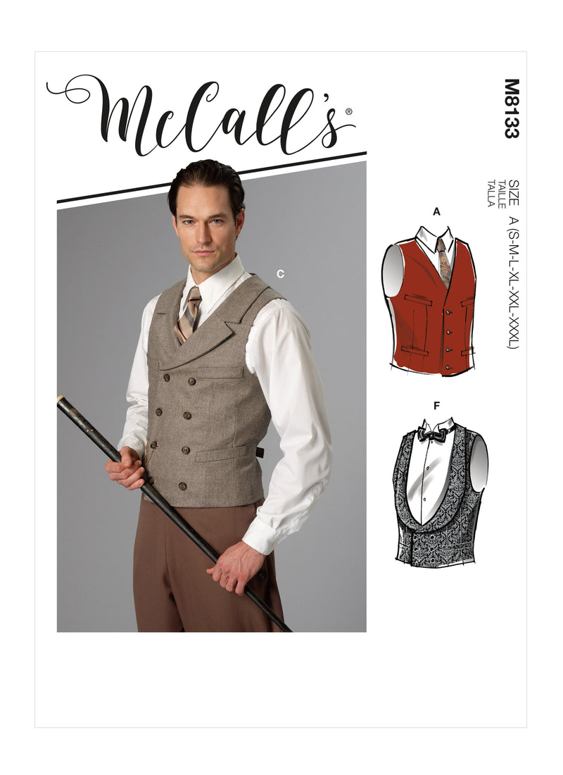 McCall’s Men/Boy Historical Vest Sewing Pattern M8133