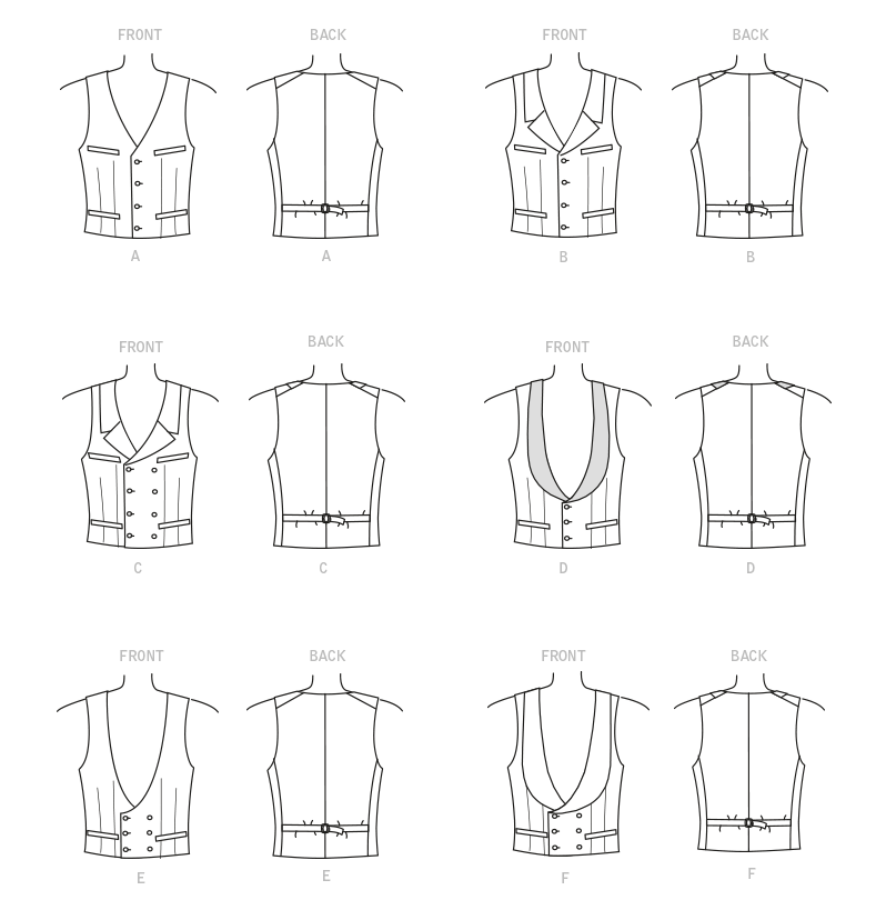 McCall’s Men/Boy Historical Vest Sewing Pattern M8133