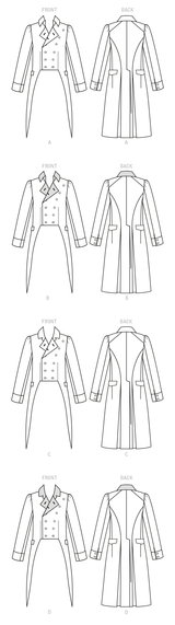 McCall’s Men/Boy Historical Coat Sewing Pattern M8135