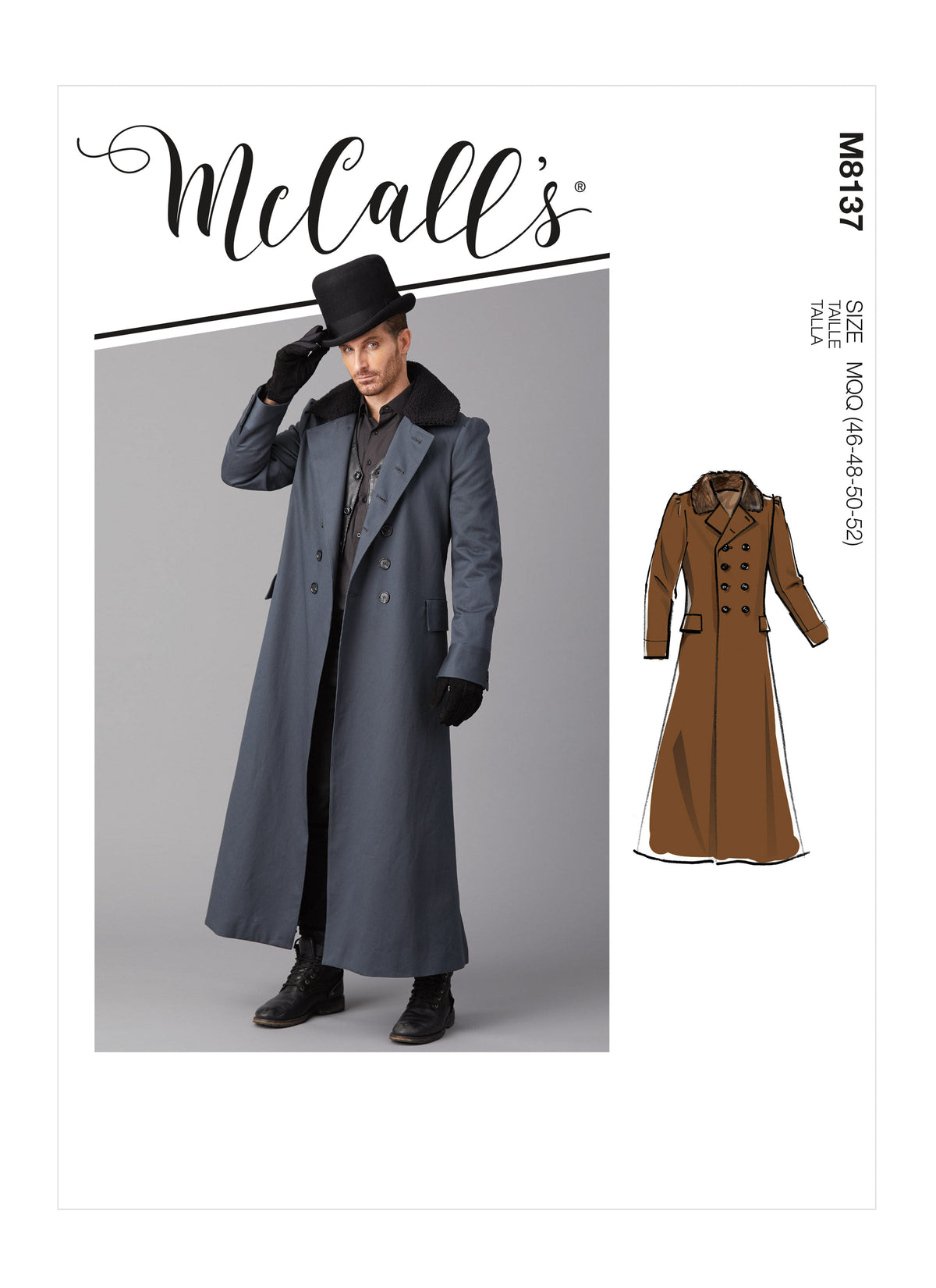 McCall’s Men/Boy Historical Coat Sewing Pattern M8137