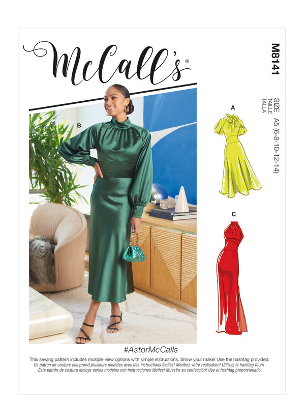 McCall’s Misses Dresses Sewing Pattern M8141