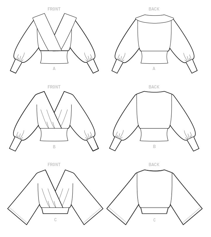 McCall’s Misses Tops Sewing Pattern M8145
