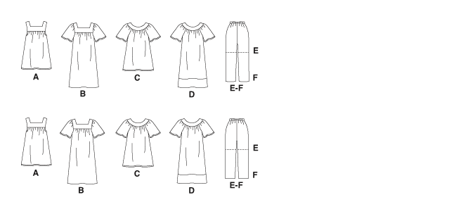 McCall’s Women's Tops, Dresses, Shorts & Capri Pants Sewing Pattern M8158
