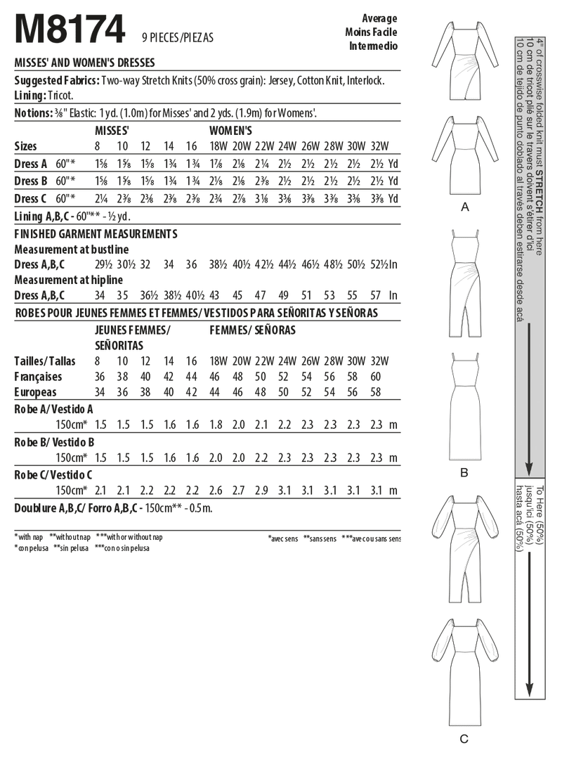 McCall’s Misses & Women's Dress Sewing Pattern M8174