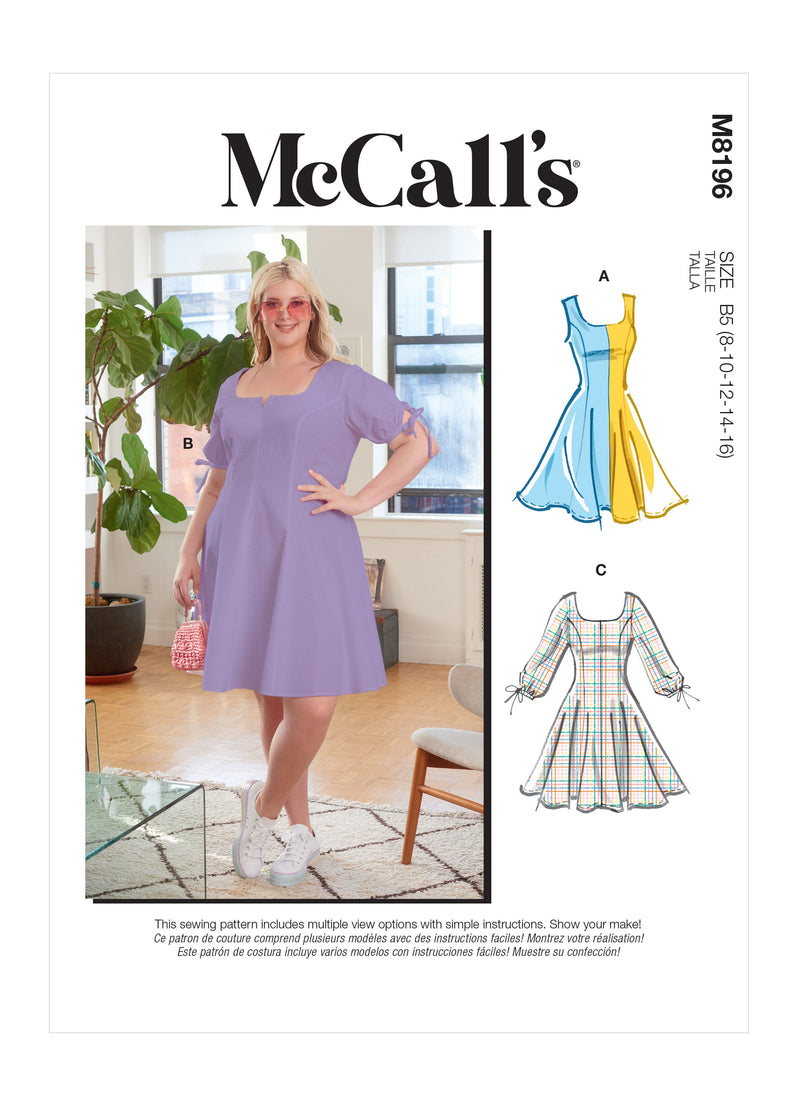 McCall’s Misses & Women's Dresses Sewing Pattern M8196