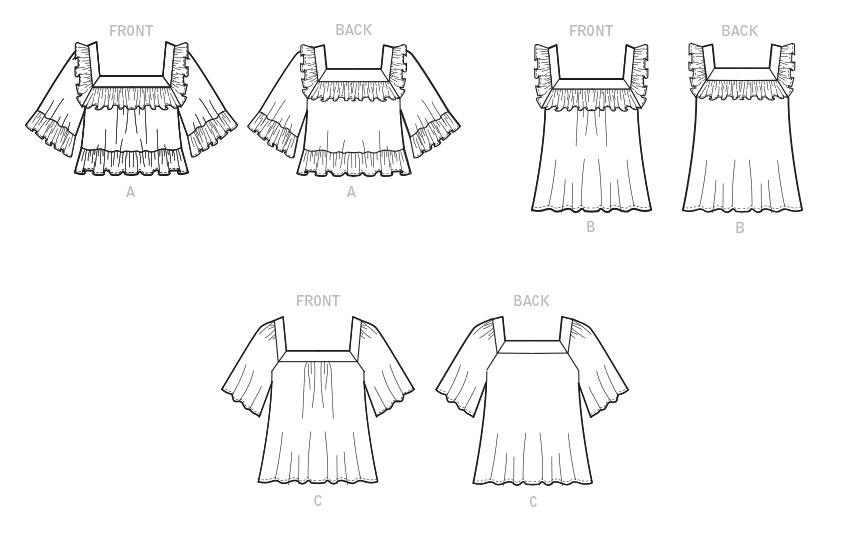 McCall’s Misses Tops Sewing Pattern M8202