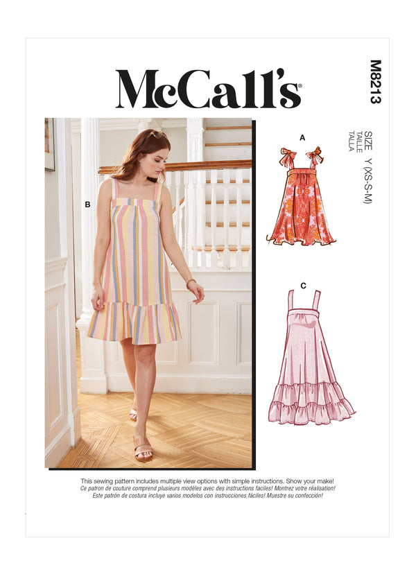 McCall’s Misses Dresses Sewing Pattern M8213