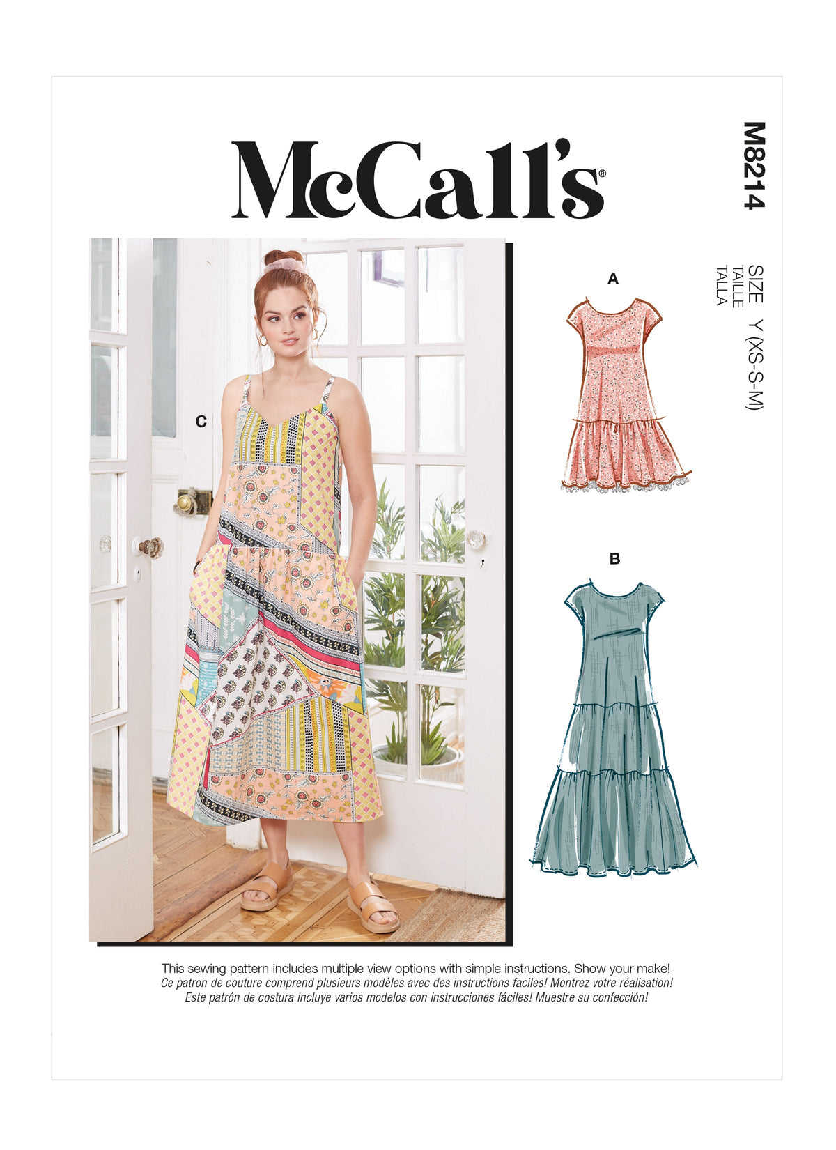 McCall’s Misses Dresses & Mask Sewing Pattern M8214